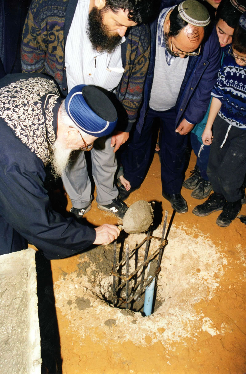 הנחת אבן פינה לבית הכנסת בנוף איילון שלב ב'